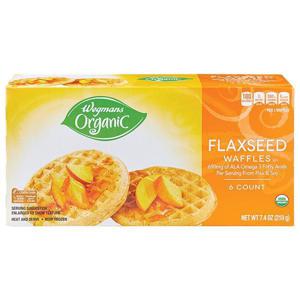 Wegmans Organic Waffles, Flaxseed