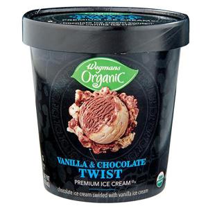 Wegmans Organic Premium Ice Cream, Vanilla & Chocolate Twist