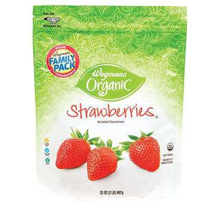 Wegmans Organic Frozen Strawberries, FAMILY PACK