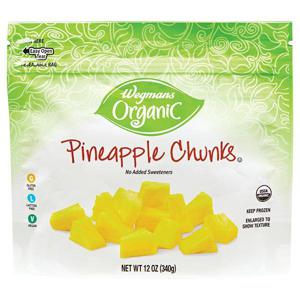 Wegmans Organic Frozen Pineapple Chunks