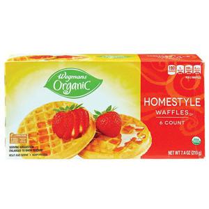 Wegmans Organic Frozen Homestyle Waffles, 6 Count