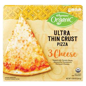 Wegmans Organic 3 Cheese Pizza, Ultra Thin Crust