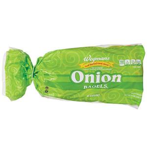 Wegmans Onion Bagels, 6 Count