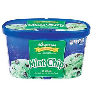 Wegmans Mint Chip Ice Cream