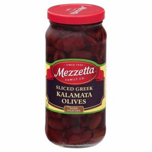 Mezzetta Olives, Kalamata, Greek, Sliced