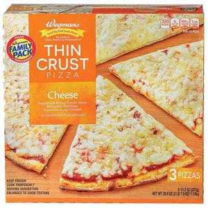 Wegmans Thin Crust Cheese Pizza, FAMILY PACK