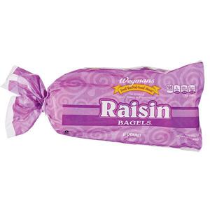 Wegmans Raisin Bagels, 6 Count