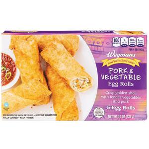 Wegmans Pork & Vegetable Egg Rolls, 5 Count