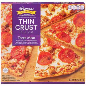 Wegmans Pizza, Thin Crust, Three Meat