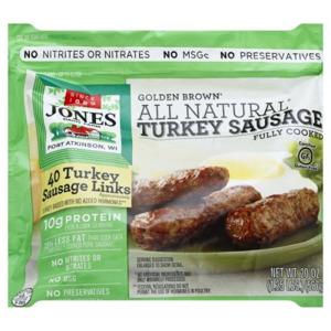 Jones Dairy Farm Golden Brown Turkey Sausage, Links