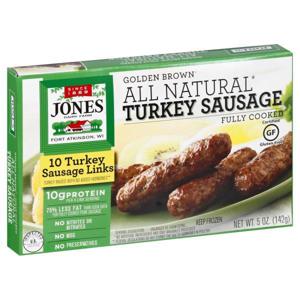 Jones Dairy Farm Golden Brown Turkey Sausage, Links