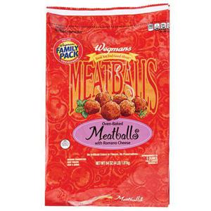 Wegmans Oven-Baked Meatballs with Romano Cheese, FAMILY PACK