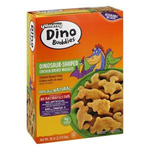 YUMMY Dino Buddies Chicken Breast Nuggets, Dinosaur-Shaped