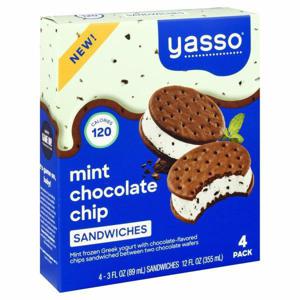 Yasso Sandwiches, Mint Chocolate Chip, 4 Pack