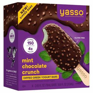 YASSO Frozen Greek Yogurt, Mint Chocolate Crunch Bars