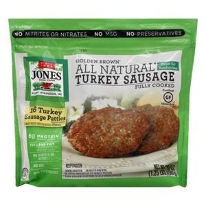 Jones Dairy Farm Golden Brown Patties, Turkey Sausage