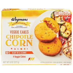 Wegmans Veggie Cakes, Chipotle Corn