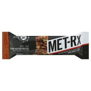 MET-RX Big 100 Meal Replacement Bar, Peanut Butter Pretzel