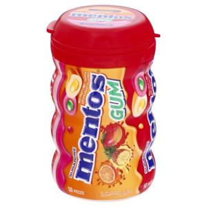 Mentos Gum, Sugarfree, Red Fruit Lime - Tropical