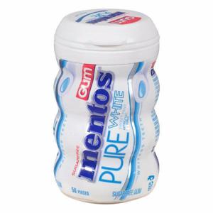 Mentos Gum, Sugarfree, Pure White, Pure Fresh