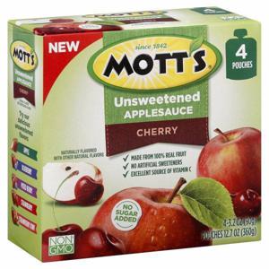 Mott's Applesauce, Unsweetened, Cherry