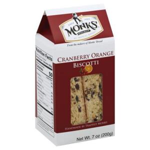 Monks' Biscotti, Cranberry Orange