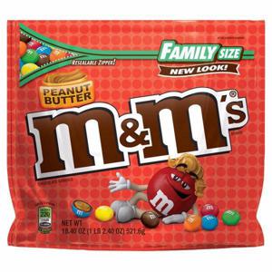 M&M's Chocolate Candies, Peanut Butter, Family Size