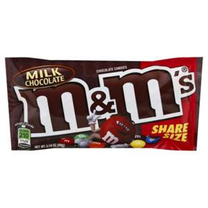 M&M's Chocolate Candies, Milk Chocolate, Share Size