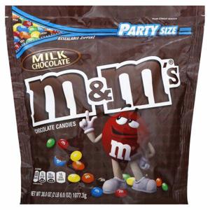 M&M's Chocolate Candies, Milk Chocolate, Party Size