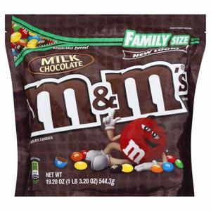 M&M's Chocolate Candies, Milk Chocolate, Family Size