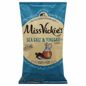 MISS VICKIE'S Kettle Cooked Potato Chips, Sea Salt & Vinegar Flavored, Kettle Cooked