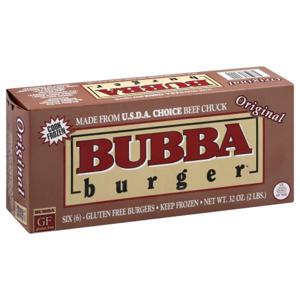 Bubba Burger Burgers, Gluten Free, Beef Chunk, Original