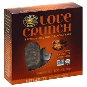 Nature's Path Love Crunch Granola Bars, Dark Chocolate & Peanut Butter