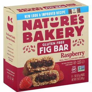 NATURES BAKERY Fig Bar, Raspberry, Twin Pack