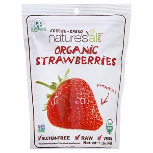 Nature's All Foods Strawberries, Organic, Freeze-Dried