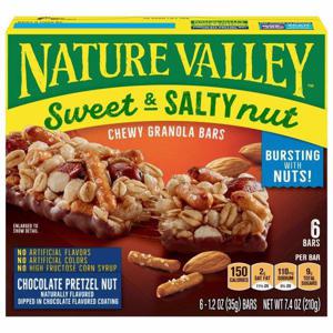 Natural Valley Granola Bars, Chewy, Chocolate Pretzel Nut, Sweet & Salty Nut