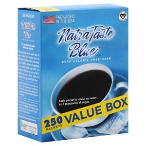 Natra Taste Blue Sweetener, Zero Calorie, Value Box