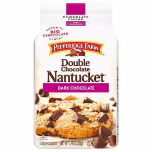 Nantucket Crispy Cookies, Dark Chocolate, Double Chocolate