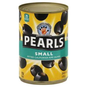 Musco Family Olive Co. Pearls Olives, Pitted California Ripe, Small