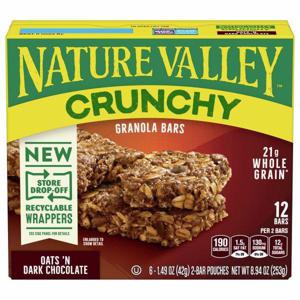 Nature Valley Granola Bars, Oats 'N Dark Chocolate, Crunchy