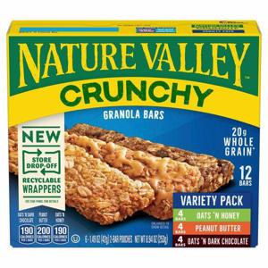 Nature Valley Granola Bars, Crunchy, Variety Pack, 12 Bars