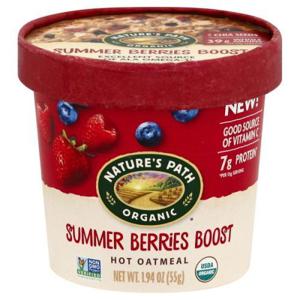 Nature's Path Organic Oatmeal, Hot, Summer Berries Boost