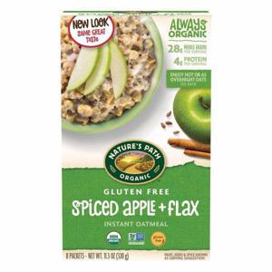 Nature's Path Organic Instant Oatmeal, Gluten Free, Spiced Apple + Flax