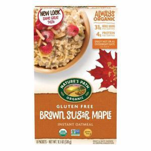 Nature's Path Organic Instant Oatmeal, Gluten Free, Brown Sugar Maple