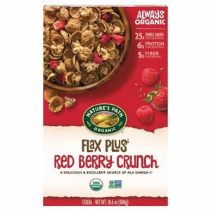 Nature's Path Organic Cereal, Red Berry Crunch, Flax Plus