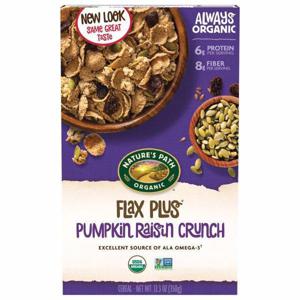 Nature's Path Organic Cereal, Pumpkin Raisin Crunch, Flax Plus