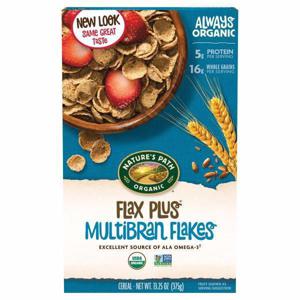 Nature's Path Organic Cereal, Multibran Flakes, Flax Plus