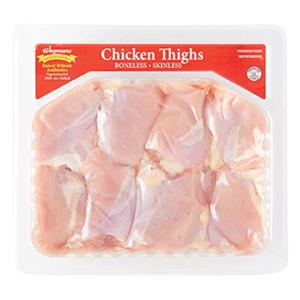 Wegmans Antibiotic Free Boneless Skinless Chicken Thighs