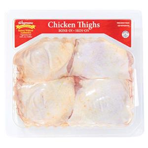 Wegmans Antibiotic Free Bone-In Skin-On Chicken Thighs