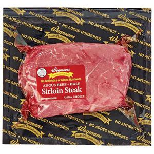 Wegmans Antibiotic Free Beer Half Sirloin Steak